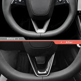Kryt volantu ve tvaru V z pravého uhlíkového vlákna Tesla Model Jalovec Y 2025+
